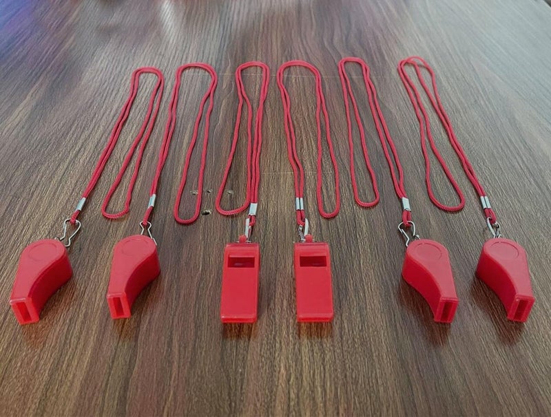 DYBADYSA 20 Pcs Plastic Loud Whistles with Lanyard for Referee Coaches Basketball Football Sports Training Game Event Lifeguard Survival Emergency Fun School Kids Tool Set Suppliers - Image 5